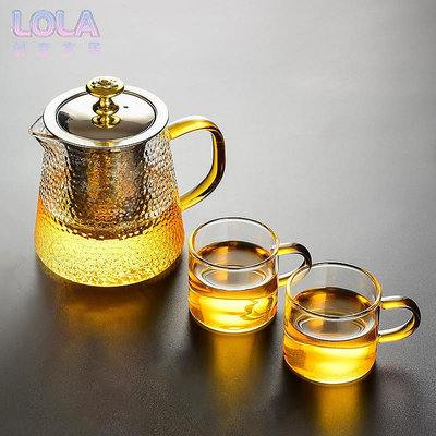 茶壺玻璃泡茶茶具套裝家用水壺耐高溫單壺過濾茶杯泡茶神器泡茶壺-LOLA創意家居