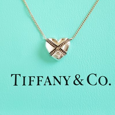 TIFFANY & CO.  經典款  愛心項鍊 ，【14K黃金】 + 純銀925   ，  保證真品   超級特價便宜賣