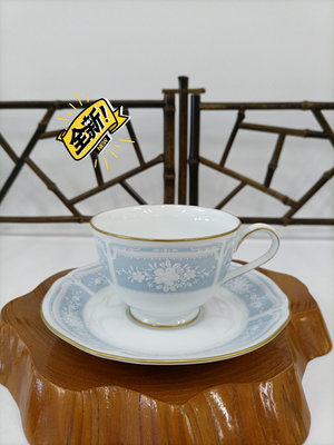 日本回流則武noritake描金骨瓷咖啡杯碟套組