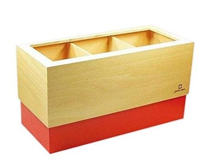 日本進口 日本製三格收納盒 多用途置物盒 桌面收納盒 木紋遙控器收納盒 書桌辦公室筆筒整理盒文具盒 2551A