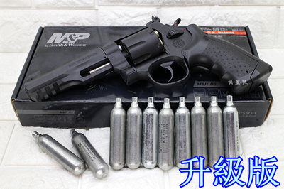 台南 武星級 UMAREX Smith &amp; Wesson R8 左輪 CO2槍 升級版 優惠組B ( M&amp;P左輪槍轉輪