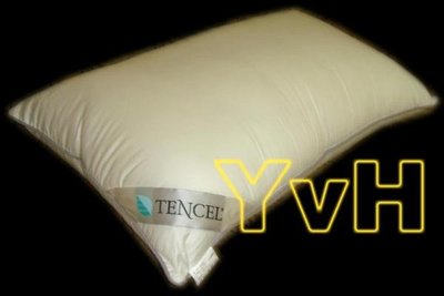 =YvH= Pillow TENCEL 奧地利專利天絲枕頭 純白表布．吸濕抗菌．臺灣製 中高型