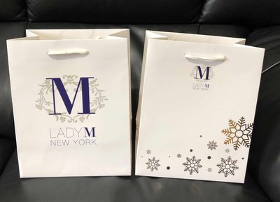 Lady M NEW YORK精品甜點正版紙袋/手提袋/禮物袋/禮品袋/包裝袋/購物袋