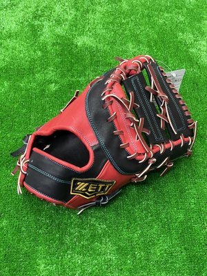 棒球世界全新ZETT 頂級硬式訂製牛皮棒球一壘手手套BPGT-2303特價日本紅配色