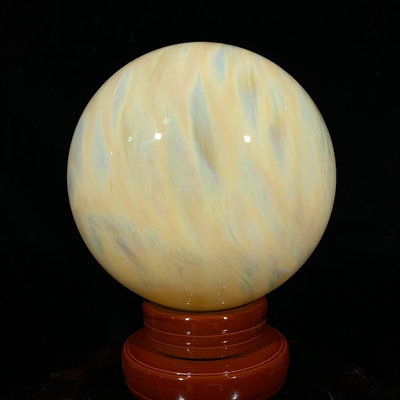 黃水晶球直徑12厘米 凈重量2.6公斤編號18040845【萬寶樓】古玩 收藏 古董