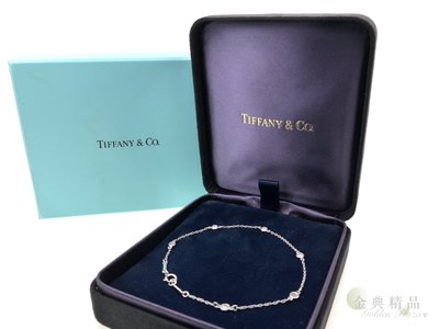 Tiffany&amp;Co. Diamonds by the Yard 蒂芬妮 鉑金 六鑽石 手鍊
