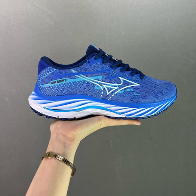 美津濃 Mizuno Wave Rider 27 運動鞋 男女鞋 跑步鞋 慢跑鞋 透氣網布 靈活 回彈 穩定