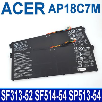 宏碁 ACER AP18C7M 原廠電池 Spin 5 SP513-54N SP513-54