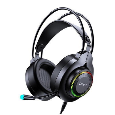Lenovo/聯想G20炫彩RGB發光耳麥7.1聲道 適用游戲影音電腦usb耳機