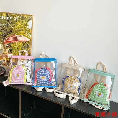 現貨新款兒童時尚兒童包韓國透明後背包夏季塑膠果凍寶寶凹造型迷你背包幼兒園書包