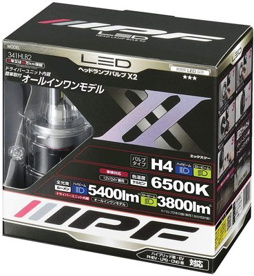 (可議價!)【AVAC】現貨日本~ IPF H4 LED大燈 6500K 12V/24V 兼用 5400/3800 lm