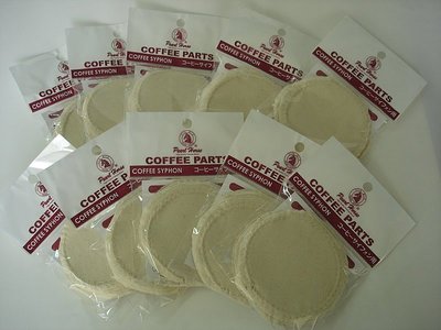 【圖騰咖啡】日本寶馬牌虹吸式咖啡壺專用咖啡過濾布(一包10入)