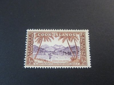 出國休假中【雲品九】庫克群島Cook Islands 1949 Sc 131 MH 庫號#BP13 69634