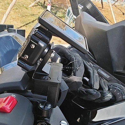 天極TJ百貨适用于 雅马哈 Yamaha XMAX 300 改装摩托車胎壓監測支架底座 全新配件