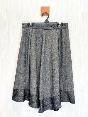 ROSALINE LEE 日系專櫃 M's Gracy副牌 氣質灰色冬季長裙