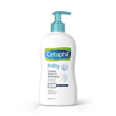 Baby Gentle Wash & Shampoo With Glycerin and Panthenol, 400m
