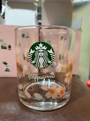 z星巴克咖啡杯 冷水杯 玻璃杯 櫻花系列 全新未使用 有包裝