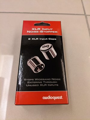 AudioQuest 美國 XLR Input Noise-Stopper caps平衡端子輸入雜訊阻絕保護蓋