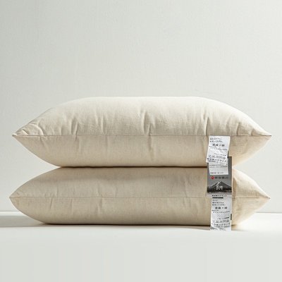 日本明治西川棉麻立體枕柔軟日式亞麻枕頭護 低高單人枕芯滿減 促銷 夏季