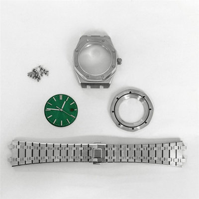 41 毫米錶殼 + 錶帶 + 錶盤 + 指針 8215 2813 機芯不銹鋼錶殼錶帶手錶修改套件
