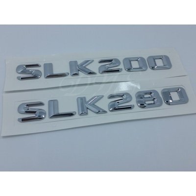 特賣-15款賓士Benz 標字母數字排量尾標SLK級 SLK200 SLK280后尾貼標 AMG標貼紙