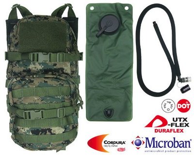 JHS（（金和勝 生存遊戲專賣））警星MOD水袋背包 (數位迷彩) B-15C(DWC)
