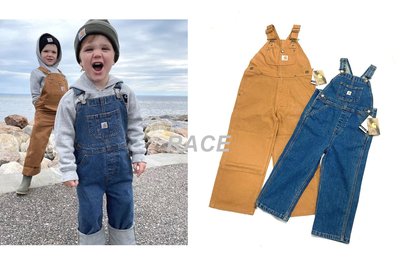 【RACE】CARHARTT KIDS BIB OVERALL 吊帶褲 嬰兒 幼童 兒童 童裝 牛仔 卡其棕
