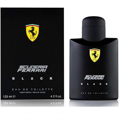 《小平頭香水店》Ferrari Scuderia Black 黑色法拉利男性淡香水125ml