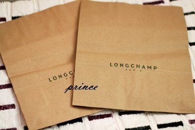 【巴黎王子1號店】現貨《Longchamp》原廠卡其色紙袋 手提袋  紙帶／購物袋／禮物帶~加購區