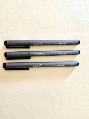 日本Copic MULTILINER 黑色耐水性代針筆