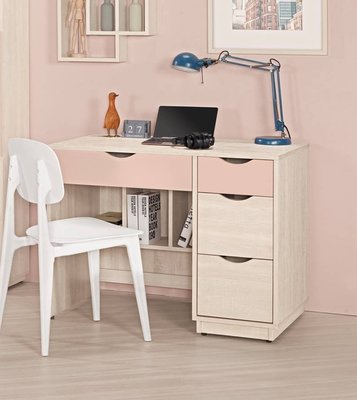 【生活家傢俱】CM-465-2：粉紅3.2尺書桌【台中家具】辦公桌 電腦桌 兒童家具 低甲醛木心板 台灣製造