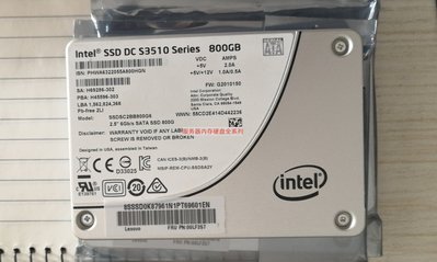 Intel 英特爾 800G SSD SATA 2.5 固態硬碟 S3500 S3510 S3520