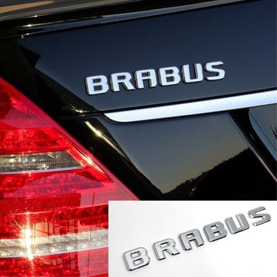Benz 賓士 A class BRABUS W168 W169 W176 電鍍銀字貼 鍍鉻字體 後箱字體 車身字體