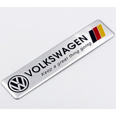滿299起發福斯 volkswagen golf 鋁牌貼紙/汽車貼紙/polo/耐熱鋁貼/touran/引擎蓋貼紙/tiguan滿599免運