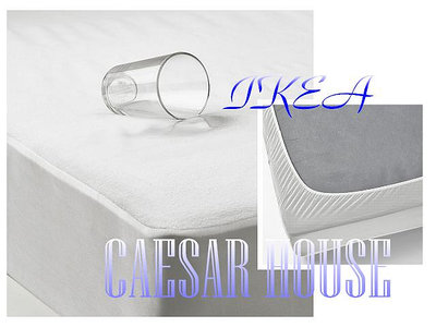 ╭☆卡森小舖☆╮【IKEA】【IKEA】床包式防水保潔墊-150*200雙人可洗衣機洗 耐用保護床墊-GRUSNARV