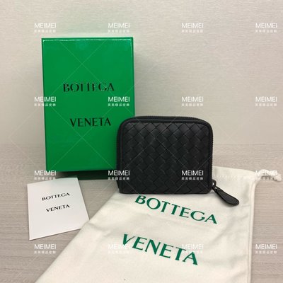 30年老店 預購 BOTTEGA VENETA 拉鍊 零錢包 卡夾包 黑色 258468 bv