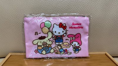 SANRIO 三麗鷗 HELLO KITTY 限定版收納包 拉鏈袋 拉鍊袋 20X13CM 可愛