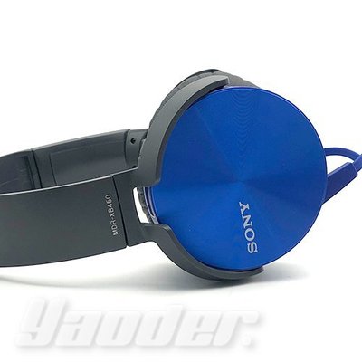 【福利品】SONY MDR-XB450 藍(4) EXTRA BASS 耳罩式耳機 無外包裝 送收納袋