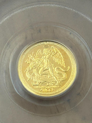 精制版馬恩島1984年女王天使金幣獲獎幣的小規格版本錢幣 收藏幣 紀念幣-21880【國際藏館】