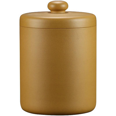 宜興原礦全手工紫砂茶葉罐黃金段泥普洱散茶罐裝存儲茶醒茶密封罐