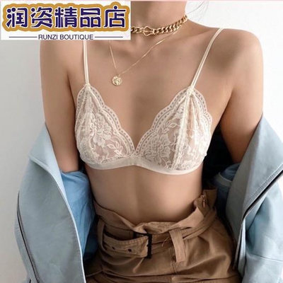 熱銷 Varsbaby 舒服好穿 自然胸型 不束縛不壓迫零負擔 無鋼圈性感內衣 超薄微透防凸點 無海綿性感蕾絲內衣 無鋼