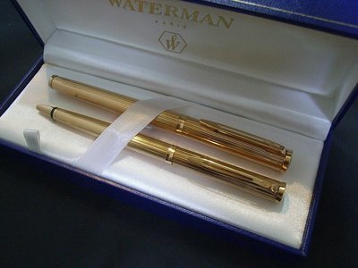 法國Waterman 文采系列鋼筆原子筆對筆組(非萬寶龍百利金派克西華百樂寫樂)