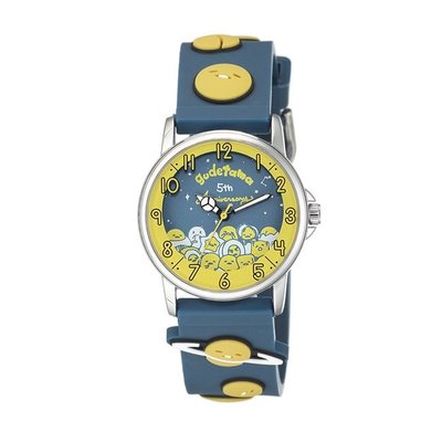 [時間達人]  三麗鷗授權蛋黃哥五週年紀念手錶 蛋黃哥手錶 藍、黃 KT070LWYY KT070LWYN附贈小吊飾一個