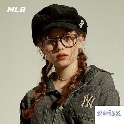 【熱賣精選】女式棒球帽Mlb貝雷帽刺繡NY燈芯絨時尚運動休閑潮流