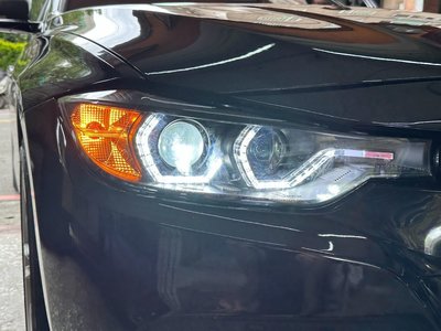 ☆雙魚座〃汽車〃BMW F30 4門 328I 2012~2015年 黑框 LED光圈魚眼大燈/ F30 大燈/328i