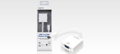 【FEPC】LOGILINK UA0237 USB Type-C 轉 VGA 轉換器【含發票.免運費.歡迎自取】