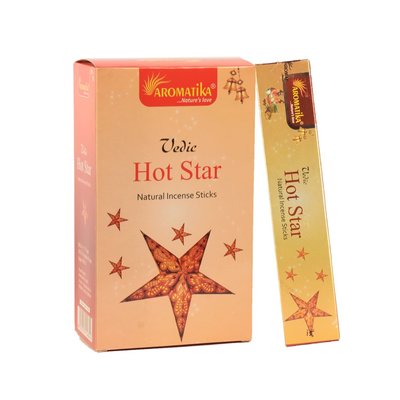 [晴天舖] 印度線香  Aromatika Vedic Hot Star (岩蘭草+檀香)~3盒100 可混搭