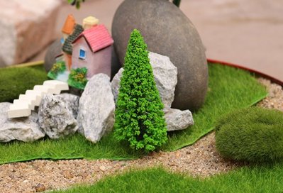 仿真聖誕樹5cm(單入)DIY建築沙盤建築模型材料 場景佈置模型樹 建築模型材料沙盤模型 聖誕樹裝飾