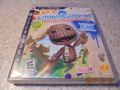 PS3 小小大星球1 LittleBigPlanet 1 美版/英文版 直購價300元 桃園《蝦米小鋪》