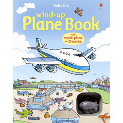 ＊小貝比的家＊WIND-UP PLANE BOOK /內附一台小飛機/3~6歲/軌道書